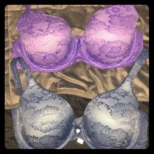 Two Victoria secret bras size 38D
